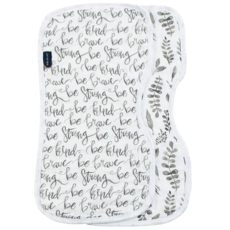 Bebe Au Lait Just Be + Leaves Muslin Burp Cloths