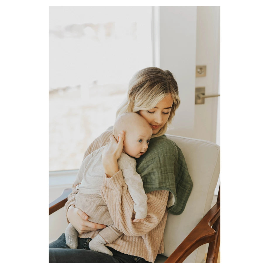 Little Unicorn Cotton Muslin Burp Cloth (Fern)