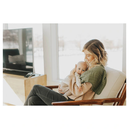 Little Unicorn Cotton Muslin Burp Cloth (Fern)