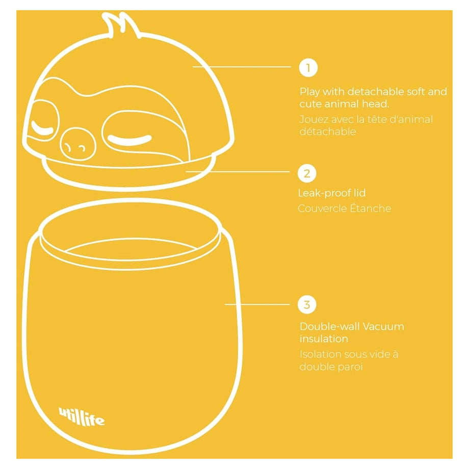 Utilife Food Jar Vacuum Thermos (Sloth)