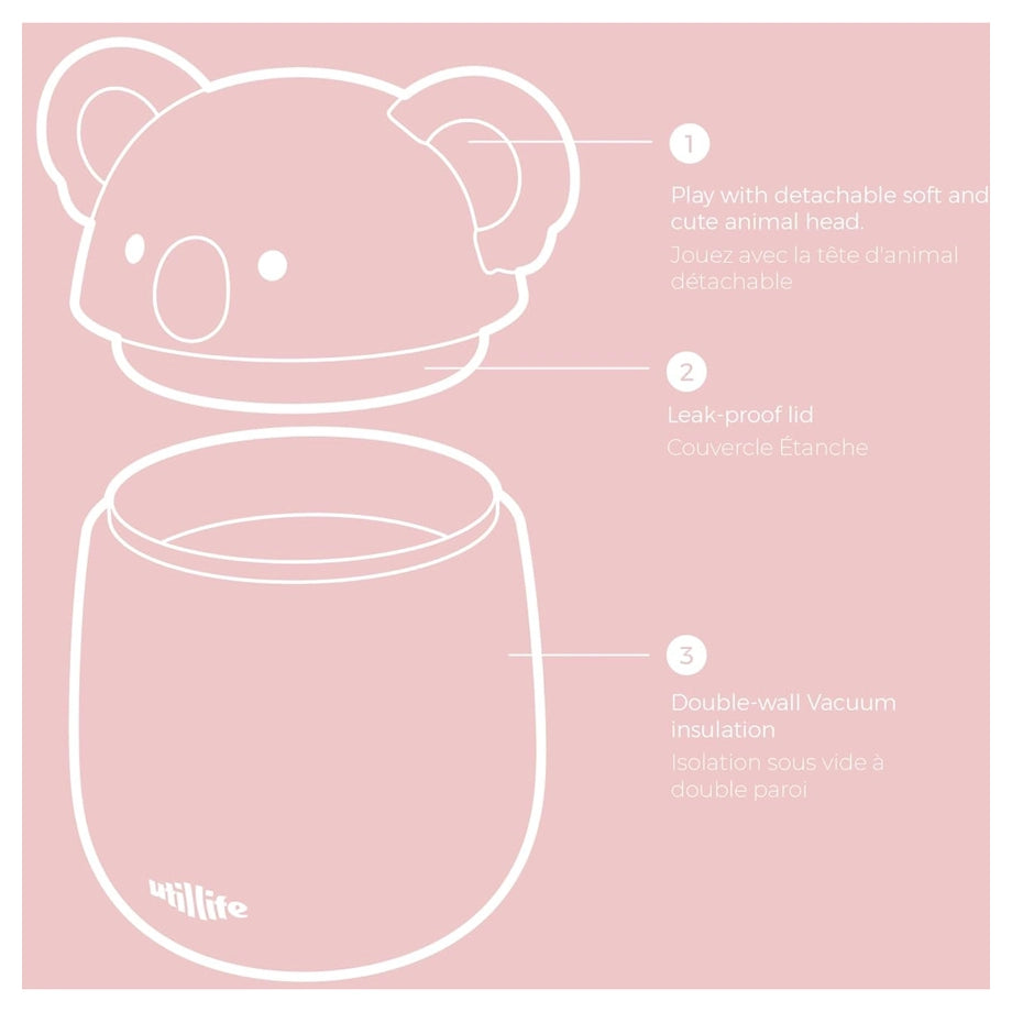 Utilife Food Jar Vacuum Thermos (Koala)