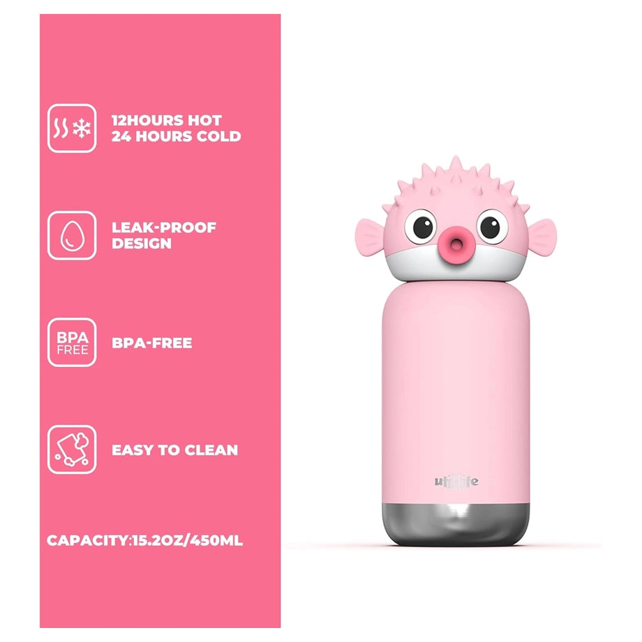 Utilife Water Bottle BPA-Free (Pufferfish)