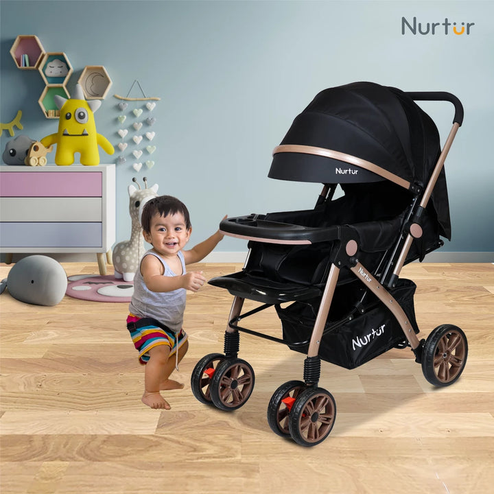 Nurtur Wilder Reversible Baby Stroller (Black)