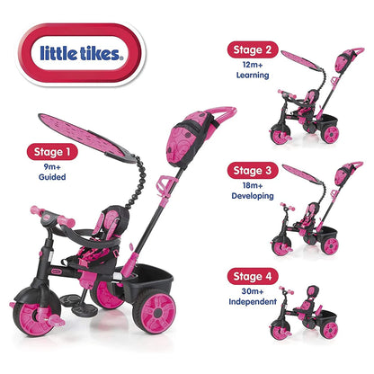 Little Tikes 4-in-1 Deluxe Edition Trike Neon (Pink)
