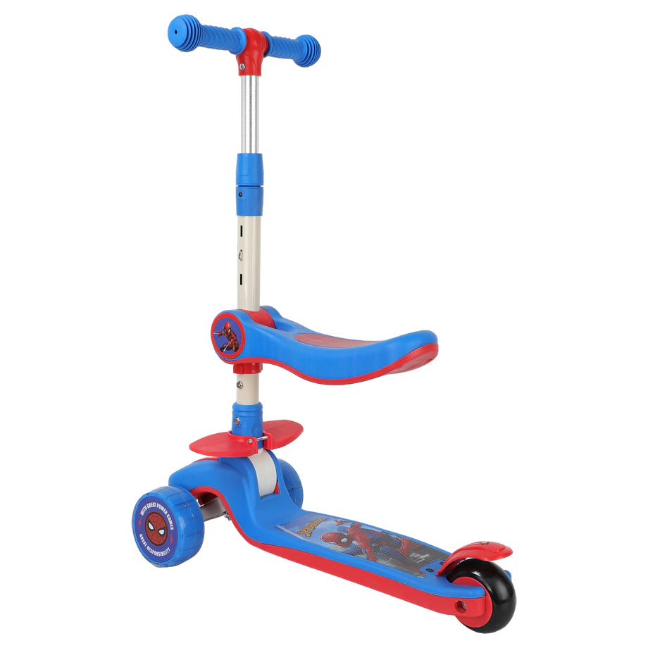 Mesuca Marvel Spider-Man 2-in-1 Foldable Twist Scooter