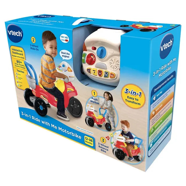 Vtech Ride With Me Motorbike (Red) Best price at Halamama