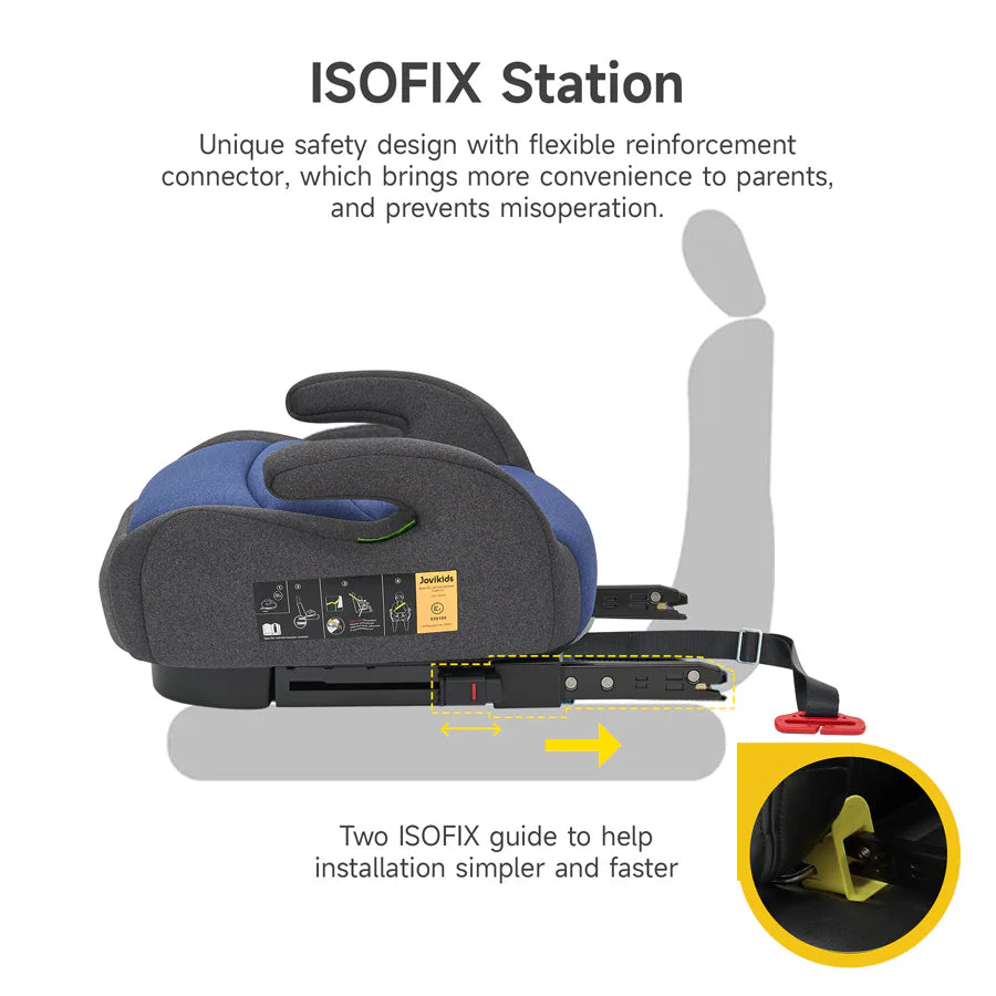 مقعد سيارة معزز Jovikids Ohho+ I-Size ISOFIX (أزرق) مقعد سيارة معزز Jovikids Ohho+ I-Size ISOFIX (أزرق)