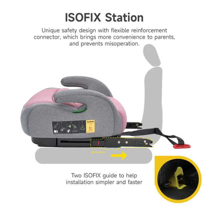 Jovikids Ohho i-Size Booster Seat with ISOFIX (Pink)