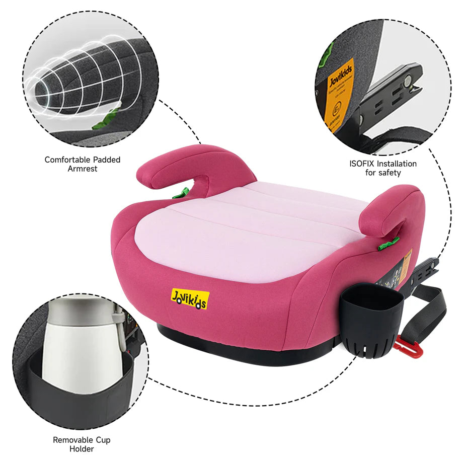 Jovikids Ohho+ I-Size Booster Car Seat ISOFIX (Pink)