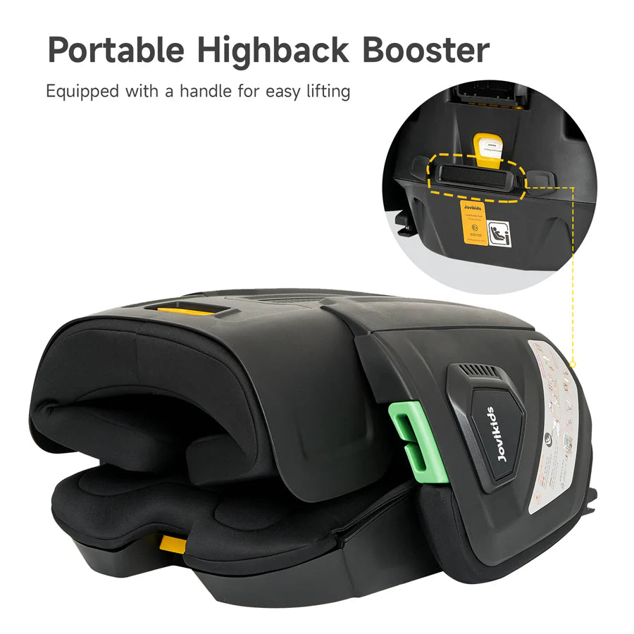 مقعد سيارة معزز للأطفال من Jovikids Rober I-Size ISOFIX بحجم المقصورة (أسود) مقعد سيارة معزز للأطفال من Jovikids Rober I-Size ISOFIX بحجم المقصورة (أسود)