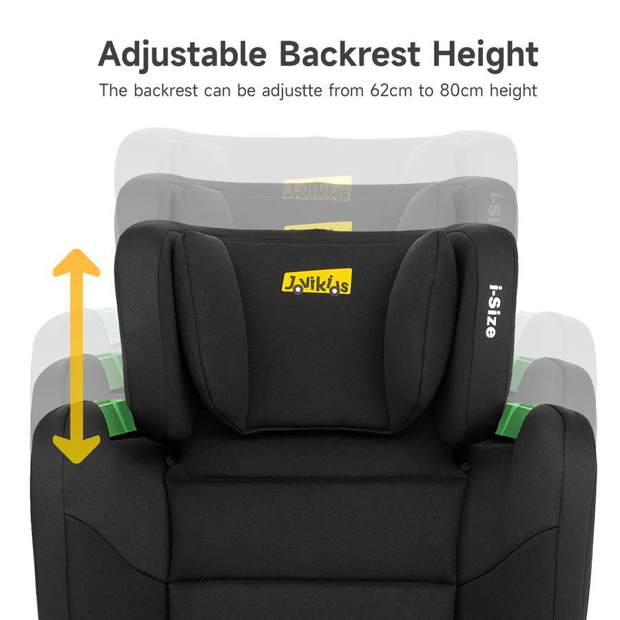مقعد سيارة معزز للأطفال من Jovikids Rober I-Size ISOFIX بحجم المقصورة (أسود) مقعد سيارة معزز للأطفال من Jovikids Rober I-Size ISOFIX بحجم المقصورة (أسود)