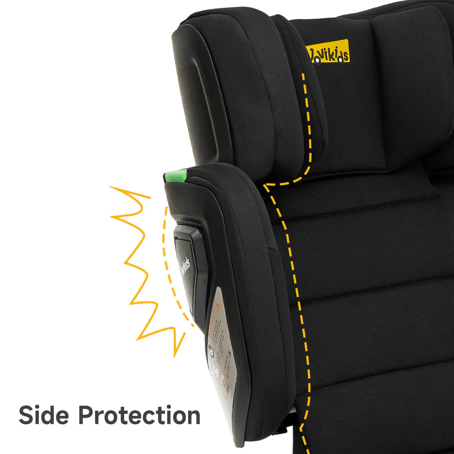 مقعد سيارة معزز للأطفال من Jovikids Rober I-Size ISOFIX بحجم المقصورة (أسود) مقعد سيارة معزز للأطفال من Jovikids Rober I-Size ISOFIX بحجم المقصورة (أسود)
