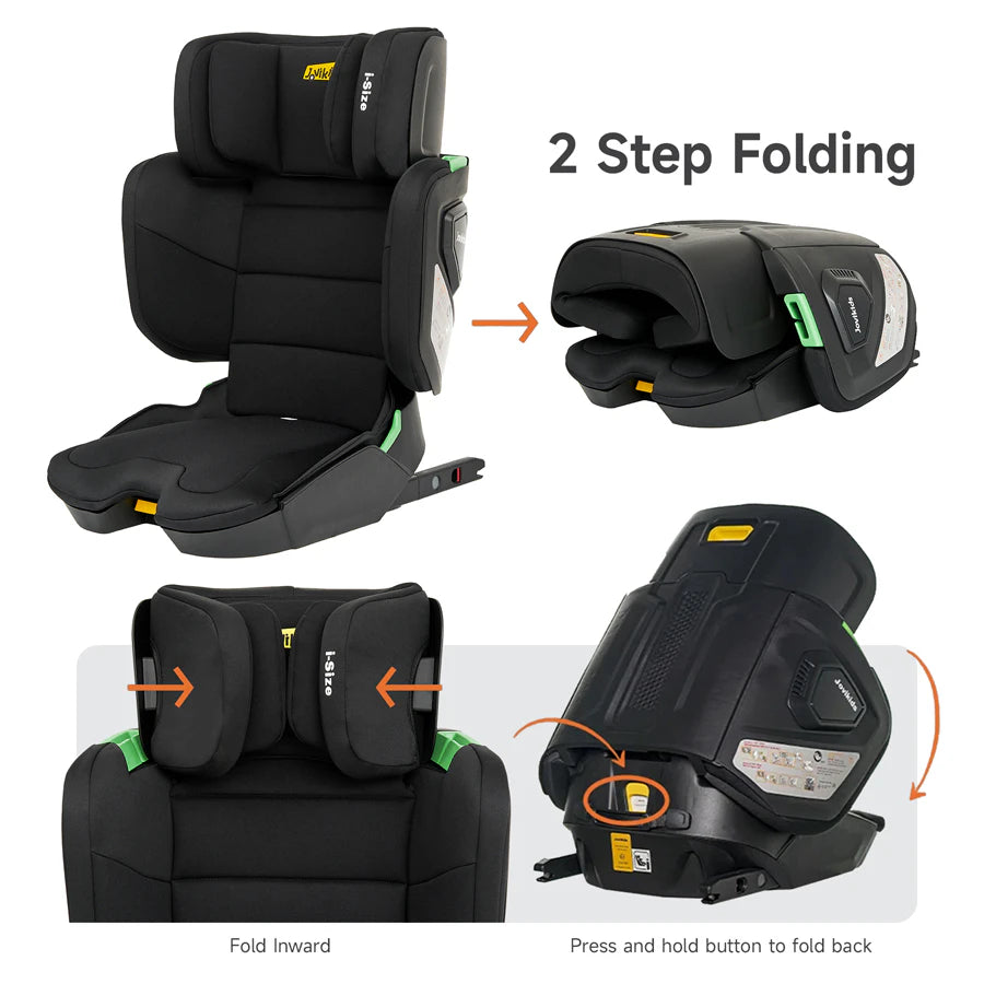 مقعد سيارة معزز للأطفال من Jovikids Rober I-Size ISOFIX بحجم المقصورة (أسود) مقعد سيارة معزز للأطفال من Jovikids Rober I-Size ISOFIX بحجم المقصورة (أسود)