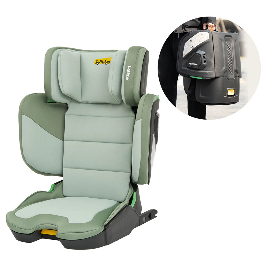 مقعد سيارة معزز للأطفال من Jovikids Rober I-Size ISOFIX بحجم المقصورة (أخضر) مقعد سيارة معزز للأطفال من Jovikids Rober I-Size ISOFIX بحجم المقصورة (أخضر)