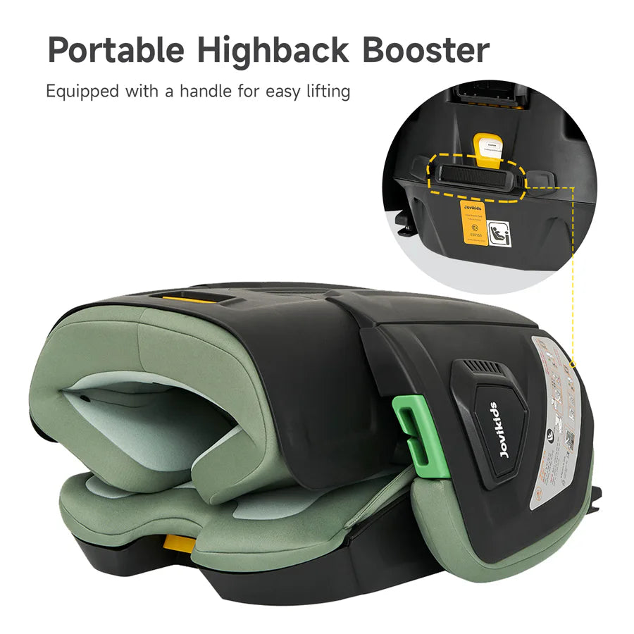 مقعد سيارة معزز للأطفال من Jovikids Rober I-Size ISOFIX بحجم المقصورة (أخضر) مقعد سيارة معزز للأطفال من Jovikids Rober I-Size ISOFIX بحجم المقصورة (أخضر)