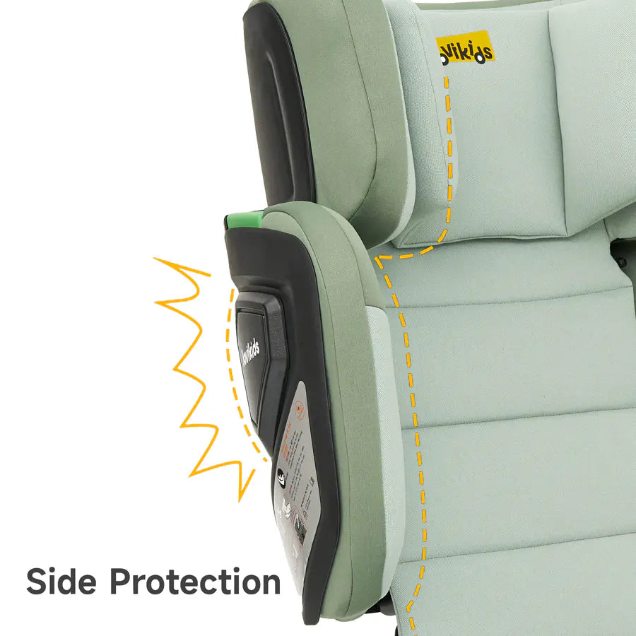 مقعد سيارة معزز للأطفال من Jovikids Rober I-Size ISOFIX بحجم المقصورة (أخضر) مقعد سيارة معزز للأطفال من Jovikids Rober I-Size ISOFIX بحجم المقصورة (أخضر)