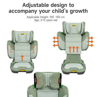 Jovikids Rober I-Size Booster Car Seat ISOFIX Cabin Size (Green)