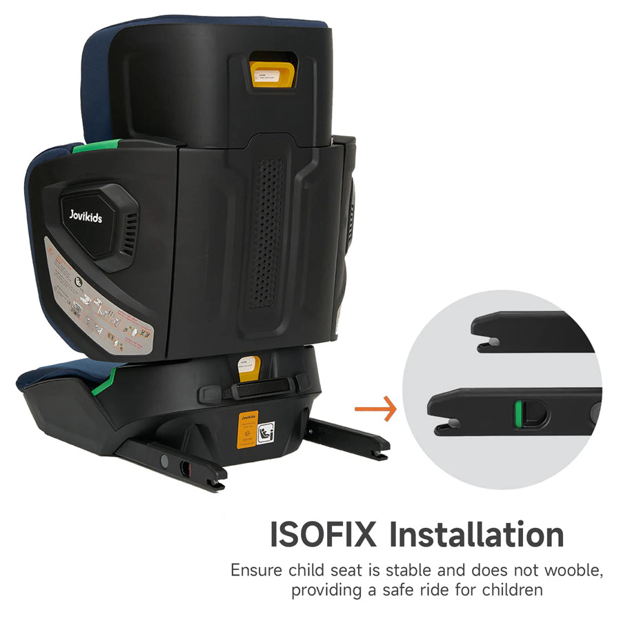 مقعد سيارة معزز للأطفال من Jovikids Rober I-Size ISOFIX بحجم المقصورة (أزرق) مقعد سيارة معزز للأطفال من Jovikids Rober I-Size ISOFIX بحجم المقصورة (أزرق)