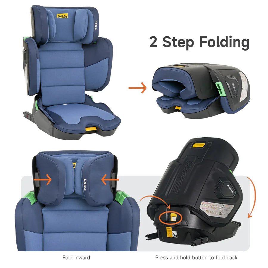 مقعد سيارة معزز للأطفال من Jovikids Rober I-Size ISOFIX بحجم المقصورة (أزرق) مقعد سيارة معزز للأطفال من Jovikids Rober I-Size ISOFIX بحجم المقصورة (أزرق)