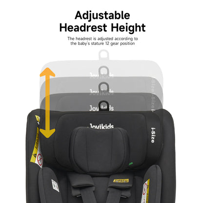 Jovikids Ranger TT ISOFIX 360° Rotating Car Seat I-size (Black)