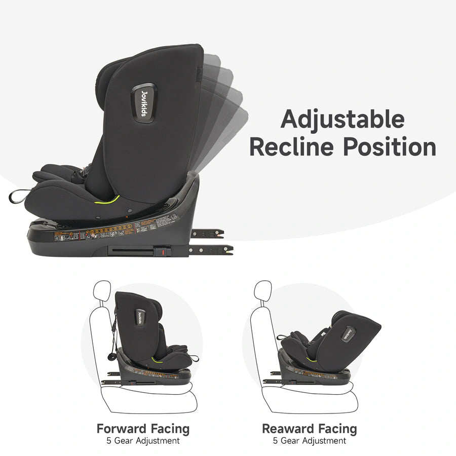 مقعد سيارة Jovikids Ranger TT ISOFIX 360° دوار بحجم I (أسود) مقعد سيارة Jovikids Ranger TT ISOFIX 360° دوار بحجم I (أسود)
