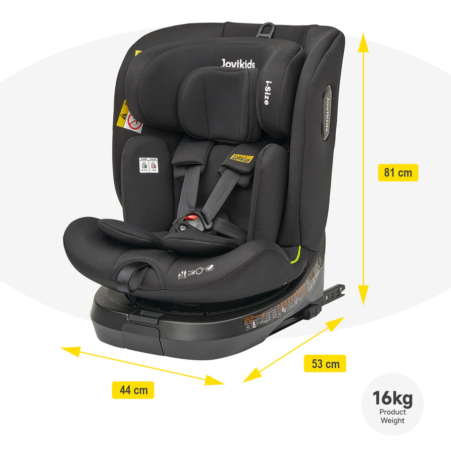 مقعد سيارة Jovikids Ranger TT ISOFIX 360° دوار بحجم I (أسود) مقعد سيارة Jovikids Ranger TT ISOFIX 360° دوار بحجم I (أسود)