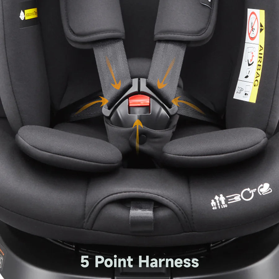 مقعد سيارة Jovikids Ranger TT ISOFIX 360° دوار بحجم I (أسود) مقعد سيارة Jovikids Ranger TT ISOFIX 360° دوار بحجم I (أسود)