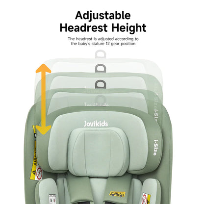 Jovikids Ranger TT ISOFIX 360° Rotating Car Seat I-size (Green)