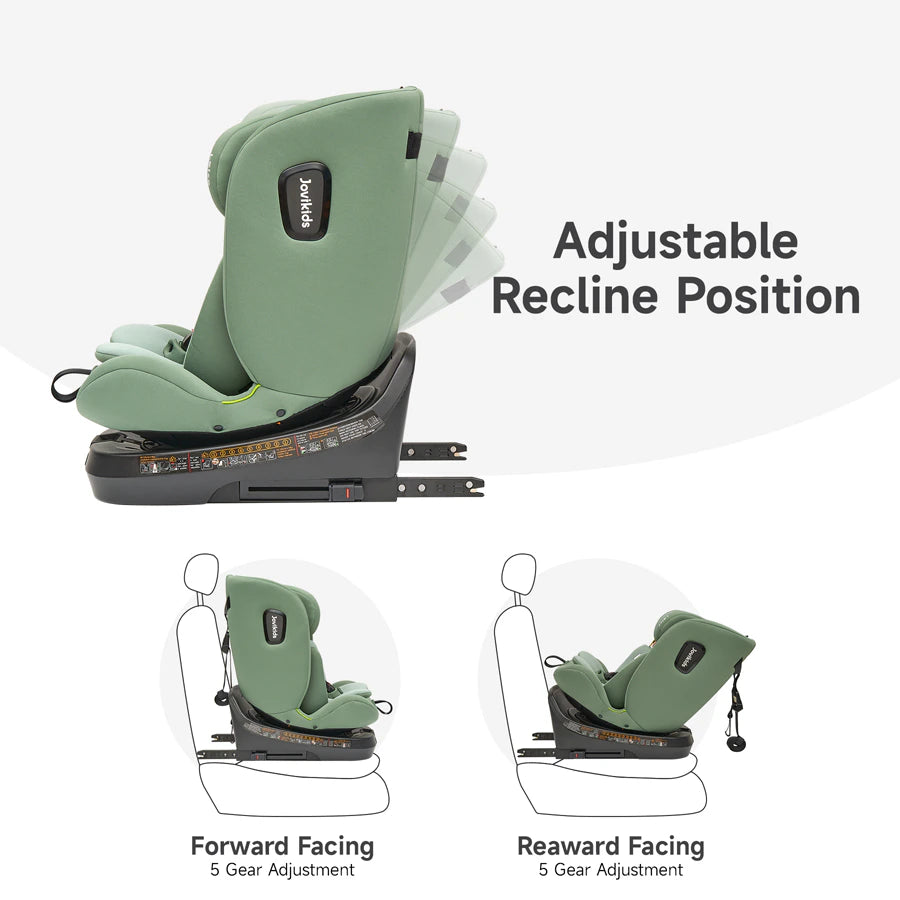 مقعد سيارة Jovikids Ranger TT ISOFIX 360° دوار مقاس I (أخضر) مقعد سيارة Jovikids Ranger TT ISOFIX 360° دوار مقاس I (أخضر)