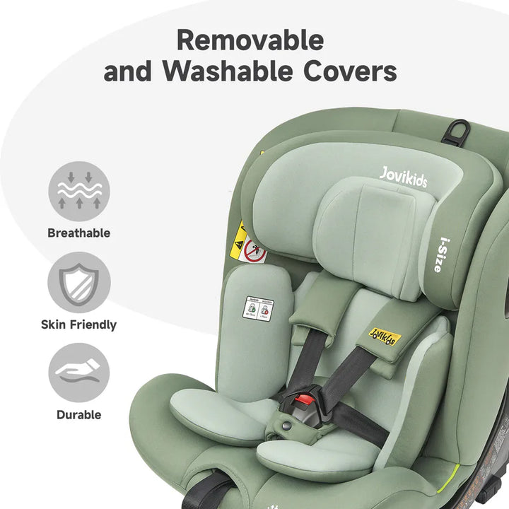 Jovikids Ranger TT ISOFIX 360° Rotating Car Seat I-size (Green)