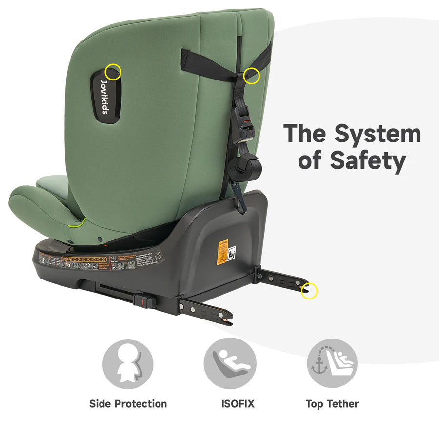 مقعد سيارة Jovikids Ranger TT ISOFIX 360° دوار مقاس I (أخضر) مقعد سيارة Jovikids Ranger TT ISOFIX 360° دوار مقاس I (أخضر)