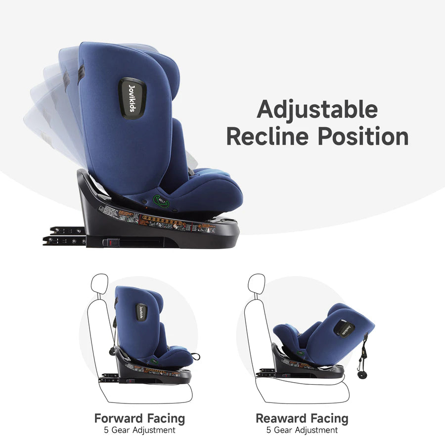 مقعد سيارة Jovikids Ranger TT ISOFIX 360° دوار بحجم I (أزرق) مقعد سيارة Jovikids Ranger TT ISOFIX 360° دوار بحجم I (أزرق)