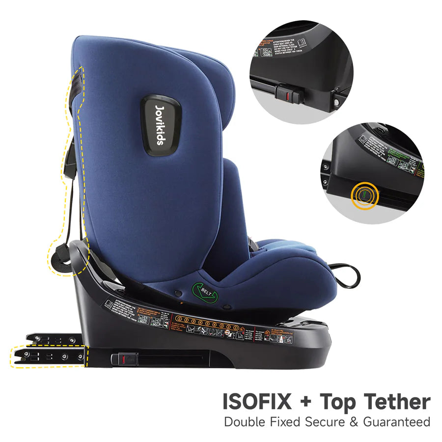 مقعد سيارة Jovikids Ranger TT ISOFIX 360° دوار بحجم I (أزرق) مقعد سيارة Jovikids Ranger TT ISOFIX 360° دوار بحجم I (أزرق)