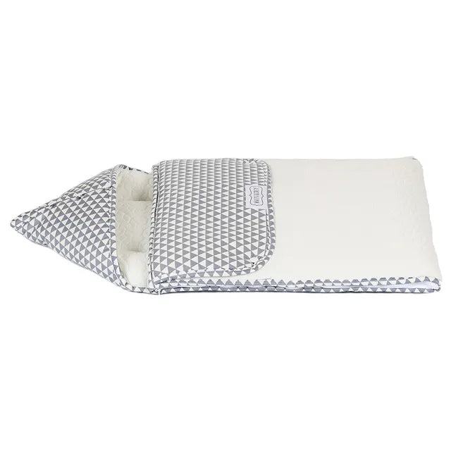 White & Grey Baby Sleeping Bag - Triangle