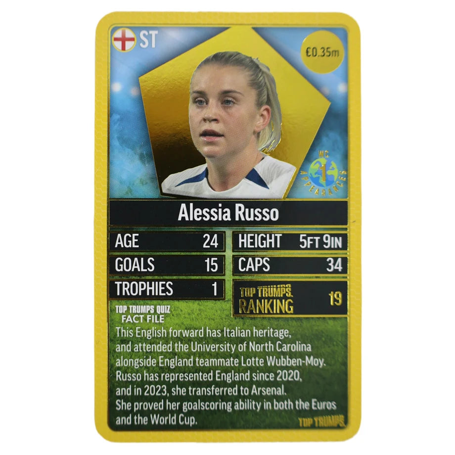 WMOVES Top Trumps World Football Stars 200 Edition (Yellow)