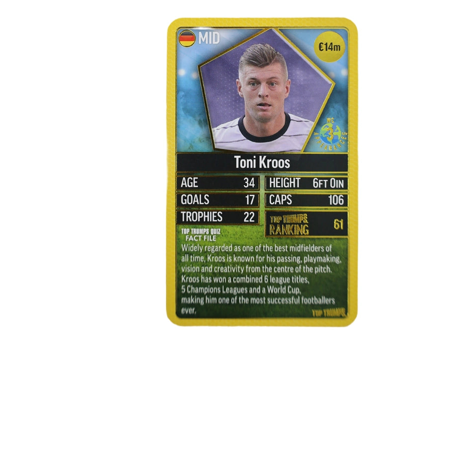 WMOVES Top Trumps World Football Stars 200 Edition (Yellow)