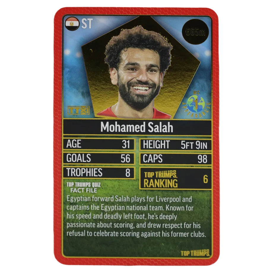 WMOVES Top Trumps World Football Stars 200 Edition (Red)