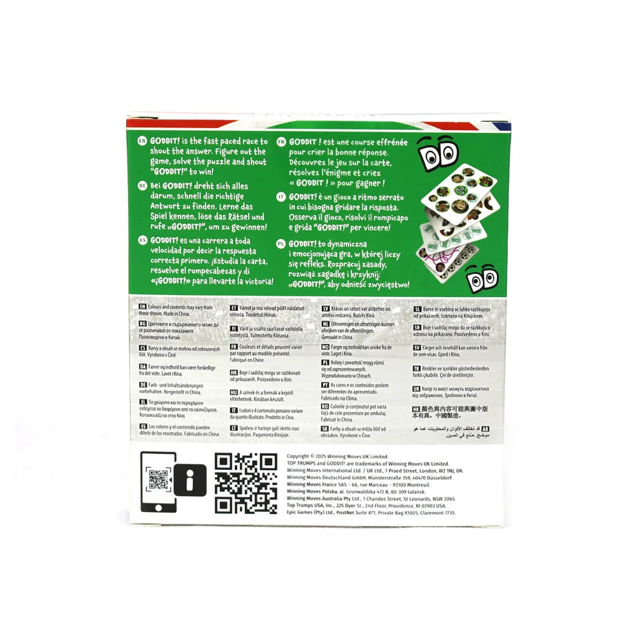 WMOVES Top Trumps Goddit World Football Stars
