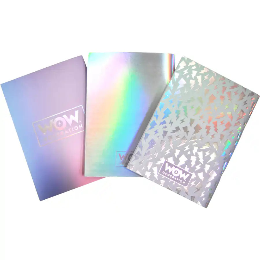 Wow Generation A5 Pack 3 Soft Cover Notebooks 80 Sheets GSM Wow Generation A5 Pack 3 Soft Cover Notebooks 80 Sheets GSM
