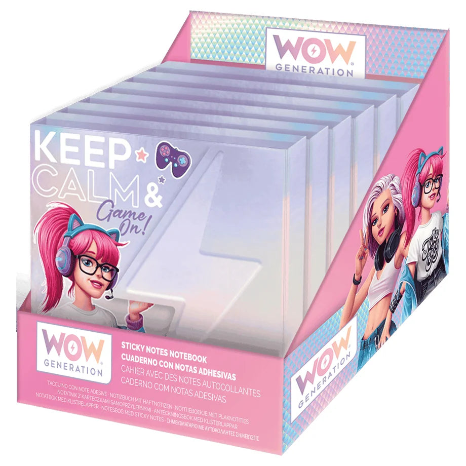 Wow Generation Sticky Notes Notebook (6×2 Pack)