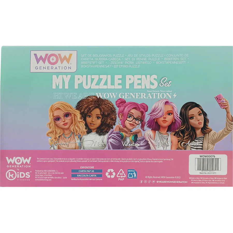 Wow Generation My Puzzle Pens Set Wow Generation My Puzzle Pens Set