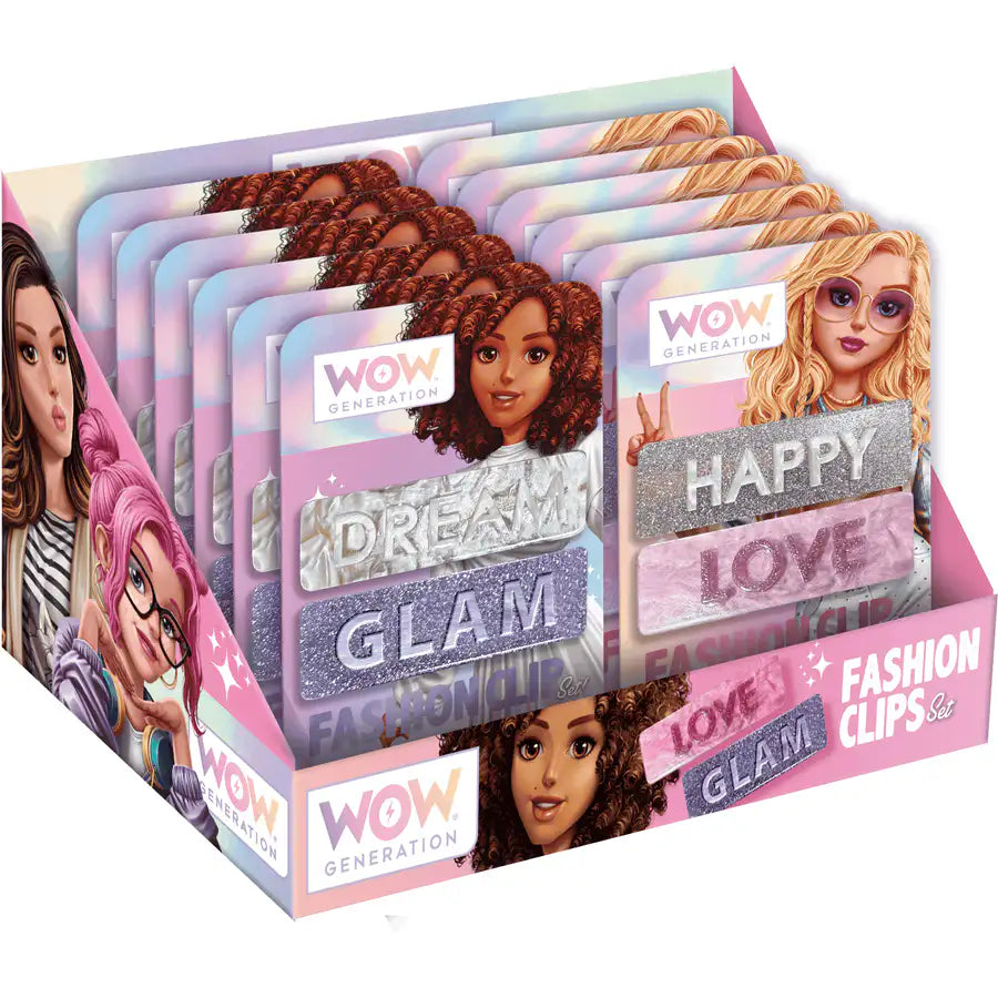 Wow Generation Hair Clips With Message Wow Generation Hair Clips With Message