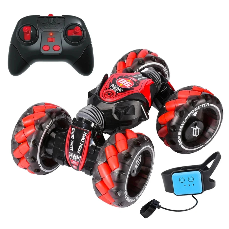 Sam Toys RC Gesture Control Smoking Car & Press-Play Tyrannosaurus Rex Bundle (Ages 6+)