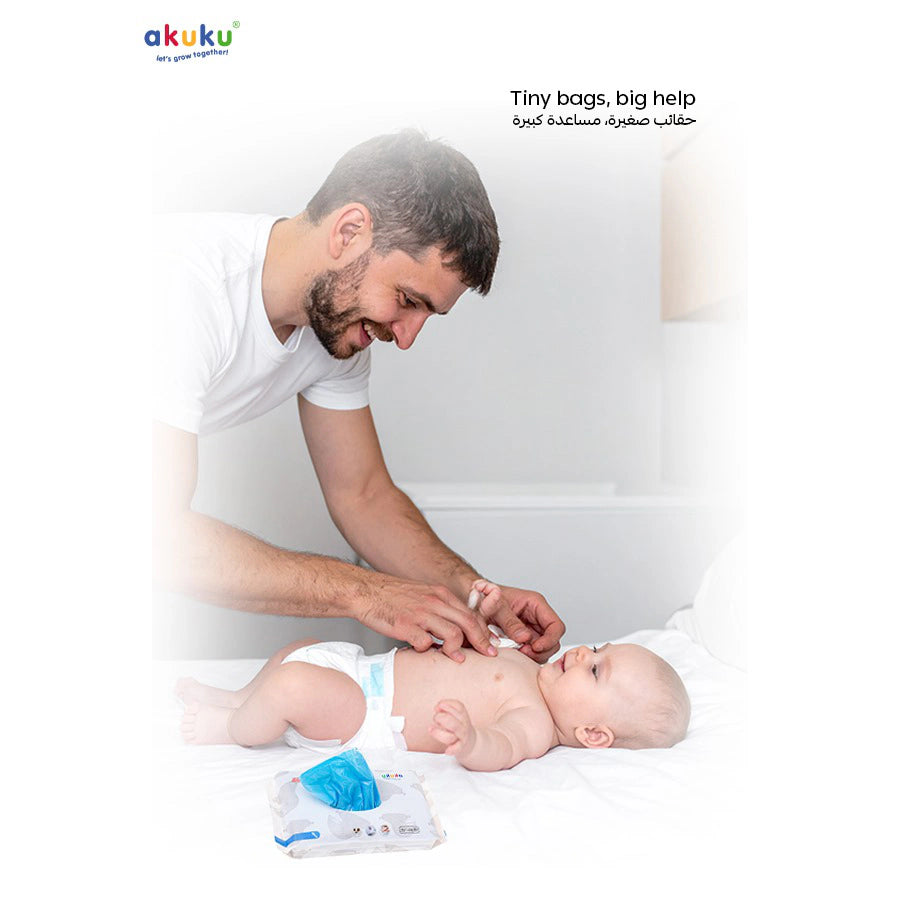 أكياس حفاضات أكوكو المعطرة للاستخدام مرة واحدة (100 قطعة) أكياس حفاضات أكوكو المعطرة للاستخدام مرة واحدة (100 قطعة)