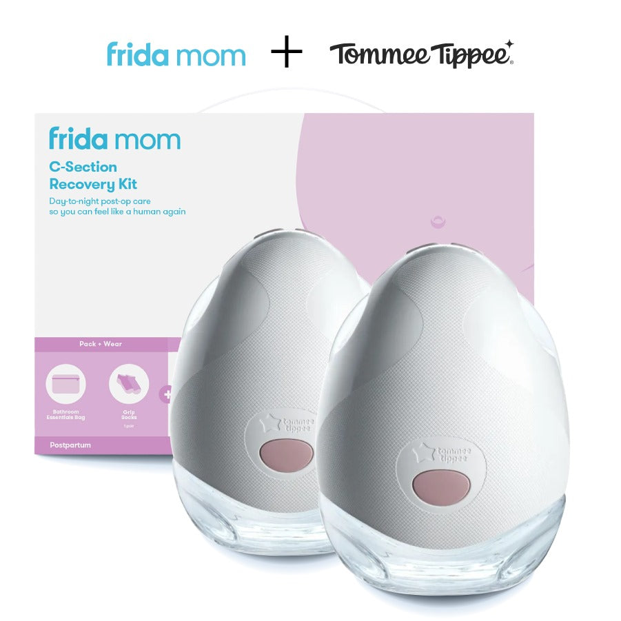 Frida Mom C Section Recovery Kit + Tommee Tippee - Double Wearable Breast Pump