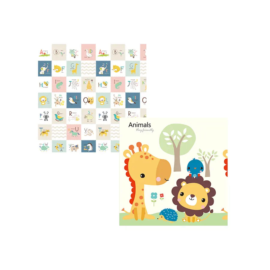Snuggle Baby Reversible Roll Up Playmat Animal Family