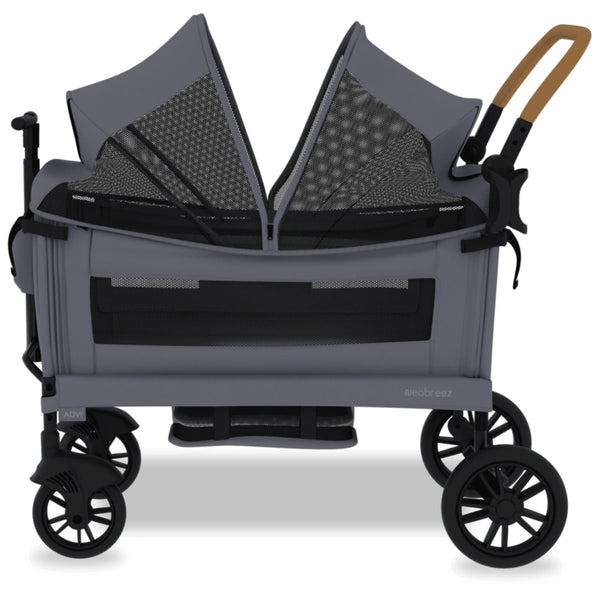 Neobreez Advi Wagon Stroller For 2 Kids with Canopy