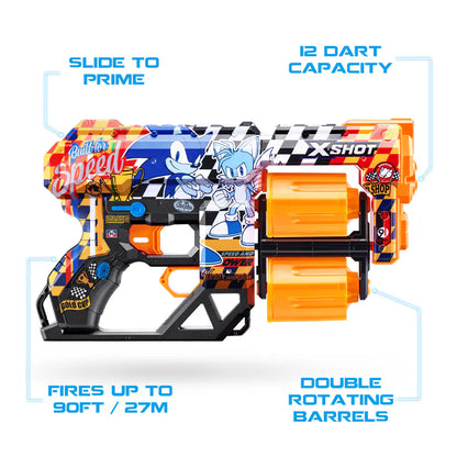 ZURU X-Shot Skins Dread Sonic (12Darts)