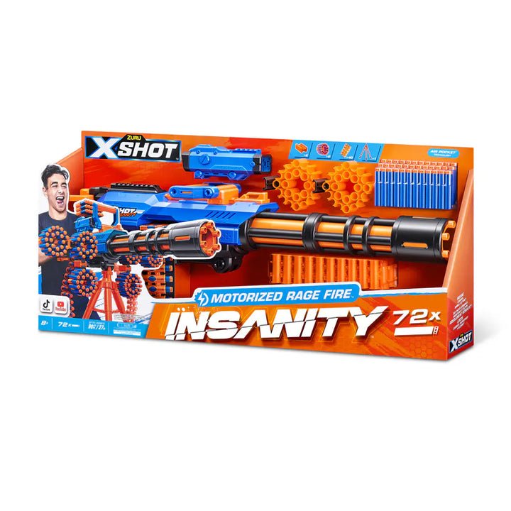 X-Shot Insanity Motorized Age Fire Gatling Gun w/ Tripod