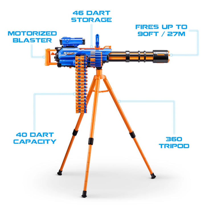 X-Shot Insanity Motorized Age Fire Gatling Gun w/ Tripod